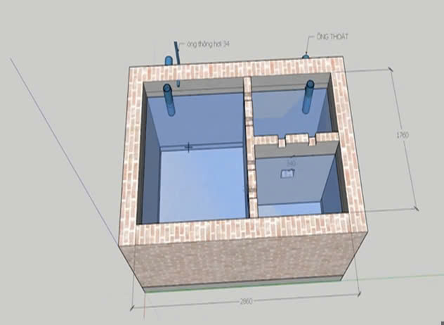 CÁCH HÓA GIẢI HẦM NƯỚC THẢI TỰ TIÊU Ở TRUNG TÂM NGÔI NHÀ THEO PHONG THỦY