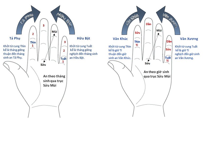 PHƯƠNG PHÁP AN TỬ VI TRÊN BÀN TAY-2