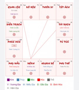 “Tướng tinh đắc địa” không hợp thời trong lá số tử vi